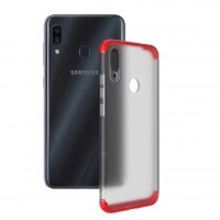 Матовая PC накладка GKK LikGus 360 градусов для Samsung Galaxy A20 / A30 Красный (12262)