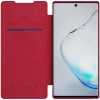 Кожаный чехол (книжка) Nillkin Qin Series для Samsung Galaxy Note 10 Красный (2347)