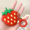 Силиконовый футляр Smile Fruits series для наушников AirPods + кольцо З малюнком (2351)