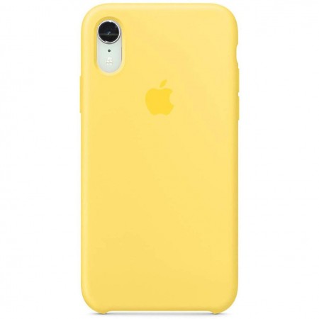 Чехол Silicone Case (AA) для Apple iPhone XR (6.1'') Желтый (2419)