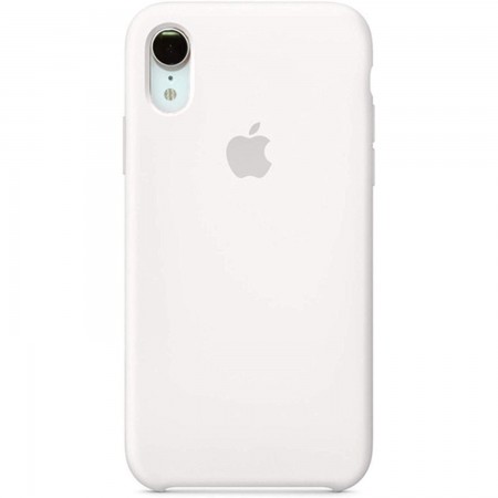 Чехол Silicone Case (AA) для Apple iPhone XR (6.1'') Белый (20614)