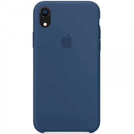 Чехол Silicone Case (AA) для Apple iPhone XR (6.1'') Синий (2433)