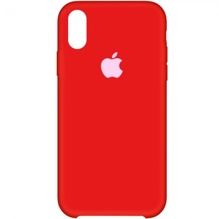 Чехол Silicone Case (AA) для Apple iPhone XR (6.1'') Красный (12269)