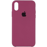 Чехол Silicone Case (AA) для Apple iPhone XR (6.1'') Малиновий (2404)