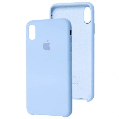 Чехол Silicone Case (AA) для Apple iPhone XR (6.1'') Голубой (31003)