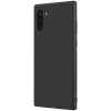 Карбоновая накладка Nillkin Synthetic Fiber series для Samsung Galaxy Note 10 Чорний (2456)
