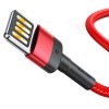 Дата кабель Baseus Cafule Lightning Cable Special Edition 2.4A (1m) (CALKLF-G) Червоний (29976)