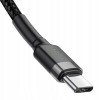 Дата кабель Baseus Cafule Type-C to Type-C Cable PD 2.0 60W (1m) (CATKLF-G) Чорний (36771)