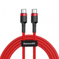 Дата кабель Baseus Cafule Type-C to Type-C Cable PD 2.0 60W (2m) (CATKLF-H) Красный (29977)