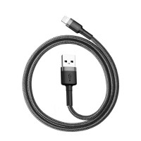 Дата кабель Baseus Cafule Lightning Cable Special Edition 1.5A (2m) (CALKLF-H) Серый (33284)