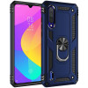 Ударопрочный чехол Serge Ring магнитный держатель для Xiaomi Mi A3 (CC9e) Синій (2476)