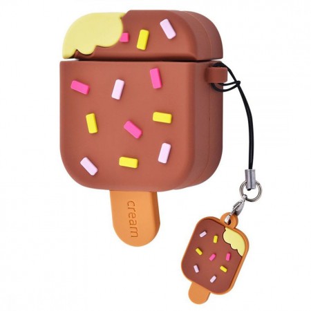 Силиконовый футляр Ice Cream series для наушников AirPods З малюнком (2481)