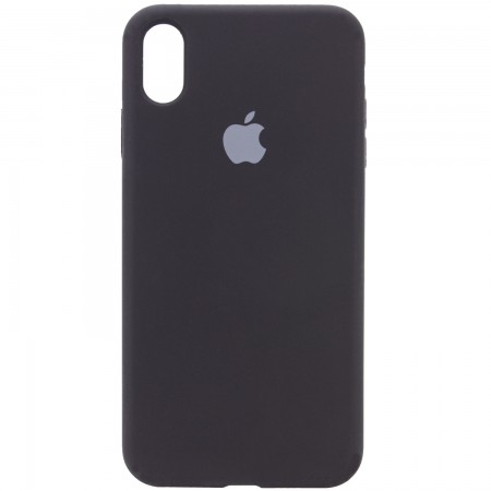 Чехол Silicone Case Full Protective (AA) для Apple iPhone X (5.8'') / XS (5.8'') Черный (2503)