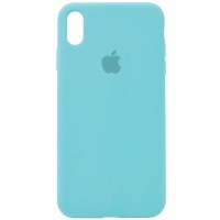 Чехол Silicone Case Full Protective (AA) для Apple iPhone X (5.8'') / XS (5.8'') Бірюзовий (2492)