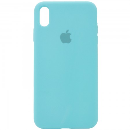 Чехол Silicone Case Full Protective (AA) для Apple iPhone X (5.8'') / XS (5.8'') Бирюзовый (2492)