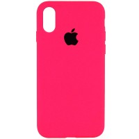Чехол Silicone Case Full Protective (AA) для Apple iPhone X (5.8'') / XS (5.8'') Рожевий (2493)