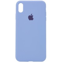 Чехол Silicone Case Full Protective (AA) для Apple iPhone X (5.8'') / XS (5.8'') Блакитний (2504)