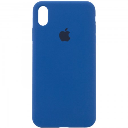 Чехол Silicone Case Full Protective (AA) для Apple iPhone X (5.8'') / XS (5.8'') Синий (2511)