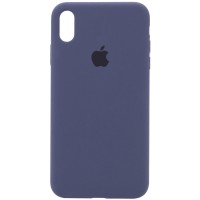 Чехол Silicone Case Full Protective (AA) для Apple iPhone X (5.8'') / XS (5.8'') Синій (2498)