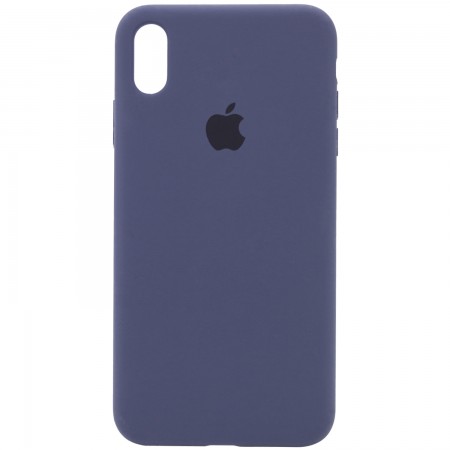 Чехол Silicone Case Full Protective (AA) для Apple iPhone X (5.8'') / XS (5.8'') Синий (2498)