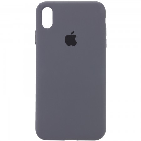 Чехол Silicone Case Full Protective (AA) для Apple iPhone X (5.8'') / XS (5.8'') Серый (2514)