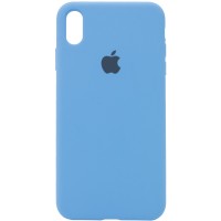 Чехол Silicone Case Full Protective (AA) для Apple iPhone X (5.8'') / XS (5.8'') Блакитний (2516)