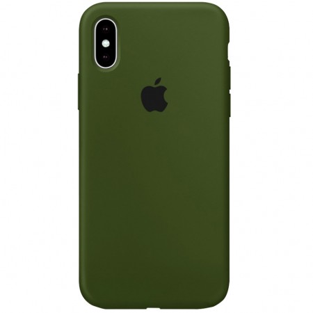 Чехол Silicone Case Full Protective (AA) для Apple iPhone X (5.8'') / XS (5.8'') Зелений (2519)