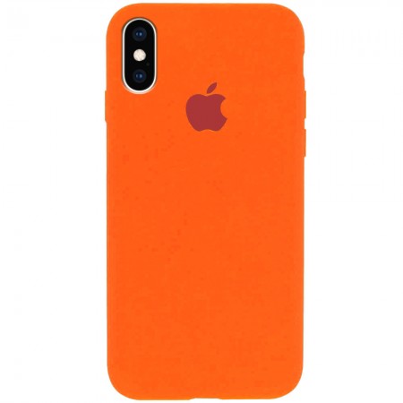 Чехол Silicone Case Full Protective (AA) для Apple iPhone X (5.8'') / XS (5.8'') Помаранчевий (2524)