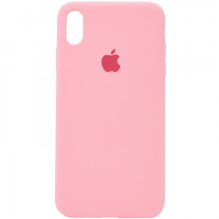 Чехол Silicone Case Full Protective (AA) для Apple iPhone X (5.8'') / XS (5.8'') Розовый (2499)