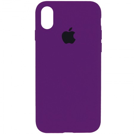 Чехол Silicone Case Full Protective (AA) для Apple iPhone X (5.8'') / XS (5.8'') Фиолетовый (2495)