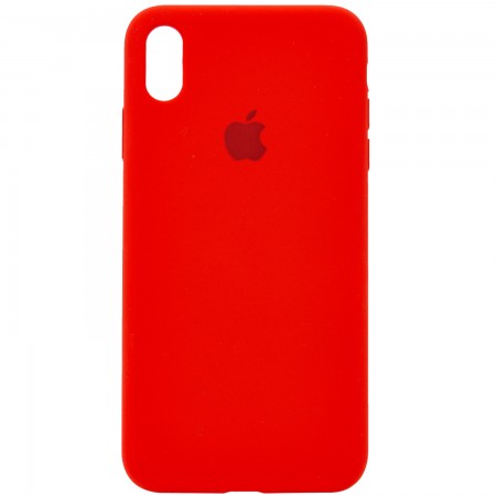 Чехол Silicone Case Full Protective (AA) для Apple iPhone X (5.8'') / XS (5.8'') Красный (2497)