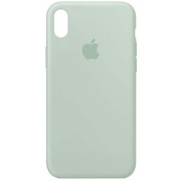 Чехол Silicone Case Full Protective (AA) для Apple iPhone X (5.8'') / XS (5.8'') Бірюзовий (2531)