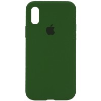 Чехол Silicone Case Full Protective (AA) для Apple iPhone X (5.8'') / XS (5.8'') Зелений (2520)
