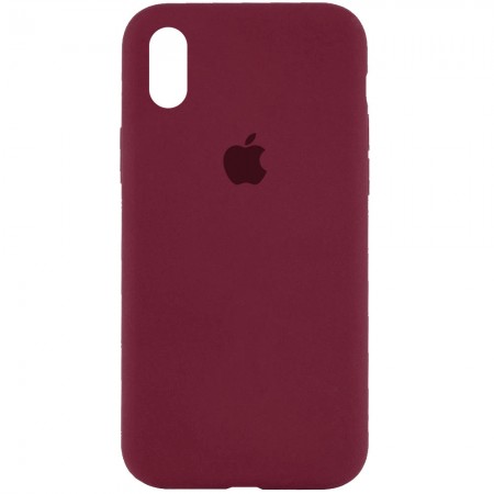 Чехол Silicone Case Full Protective (AA) для Apple iPhone X (5.8'') / XS (5.8'') Красный (2535)