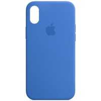 Чехол Silicone Case Full Protective (AA) для Apple iPhone X (5.8'') / XS (5.8'') Синій (22532)