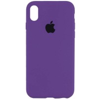 Чехол Silicone Case Full Protective (AA) для Apple iPhone X (5.8'') / XS (5.8'') Фіолетовий (23898)