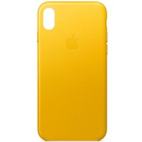 Чехол Silicone Case Full Protective (AA) для Apple iPhone X (5.8'') / XS (5.8'') Жовтий (23902)