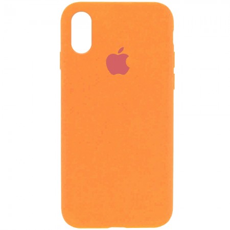 Чехол Silicone Case Full Protective (AA) для Apple iPhone X (5.8'') / XS (5.8'') Оранжевый (28068)