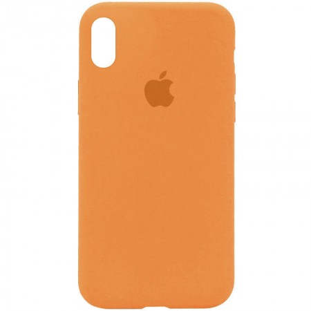 Чехол Silicone Case Full Protective (AA) для Apple iPhone X (5.8'') / XS (5.8'') Оранжевый (28069)