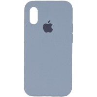 Чехол Silicone Case Full Protective (AA) для Apple iPhone X (5.8'') / XS (5.8'') Блакитний (28071)