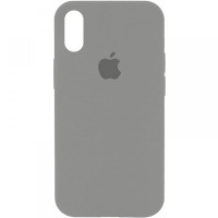 Чехол Silicone Case Full Protective (AA) для Apple iPhone X (5.8'') / XS (5.8'') Сірий (31379)