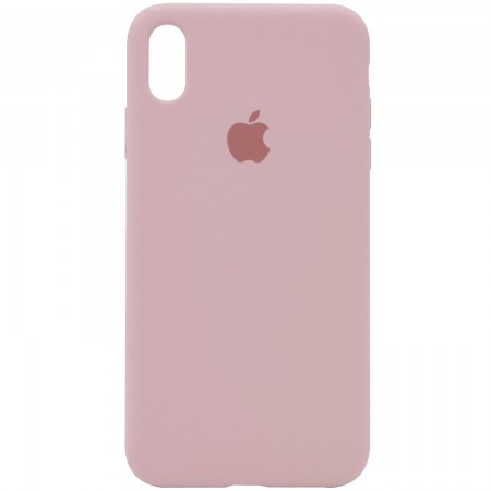 Чехол Silicone Case Full Protective (AA) для Apple iPhone X (5.8'') / XS (5.8'') Рожевий (2502)