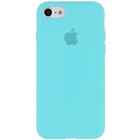 Чехол Silicone Case Full Protective (AA) для Apple iPhone 7 / 8 / SE (2020) (4.7'') Бірюзовий (2547)