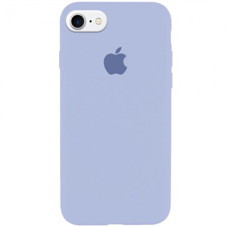 Чехол Silicone Case Full Protective (AA) для Apple iPhone 7 / 8 / SE (2020) (4.7'') Блакитний (2558)