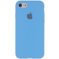 Чехол Silicone Case Full Protective (AA) для Apple iPhone 7 / 8 / SE (2020) (4.7'') Блакитний (17283)