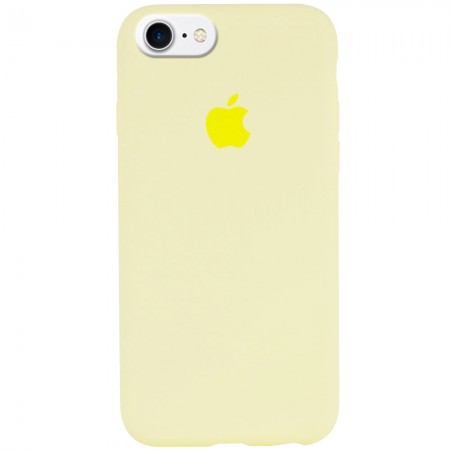 Чехол Silicone Case Full Protective (AA) для Apple iPhone 7 / 8 / SE (2020) (4.7'') Жовтий (2569)