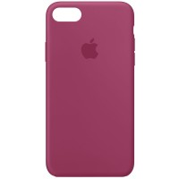 Чехол Silicone Case Full Protective (AA) для Apple iPhone 7 / 8 / SE (2020) (4.7'') Малиновий (2585)
