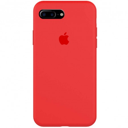 Чехол Silicone Case Full Protective (AA) для Apple iPhone 7 plus / 8 plus (5.5'') Красный (2606)