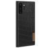 Кожаная накладка G-Case Crocodile Dark series для Samsung Galaxy Note 10 Plus Чорний (18241)
