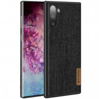 Накладка G-Case Textiles Dark series для Samsung Galaxy Note 10 Чорний (12283)